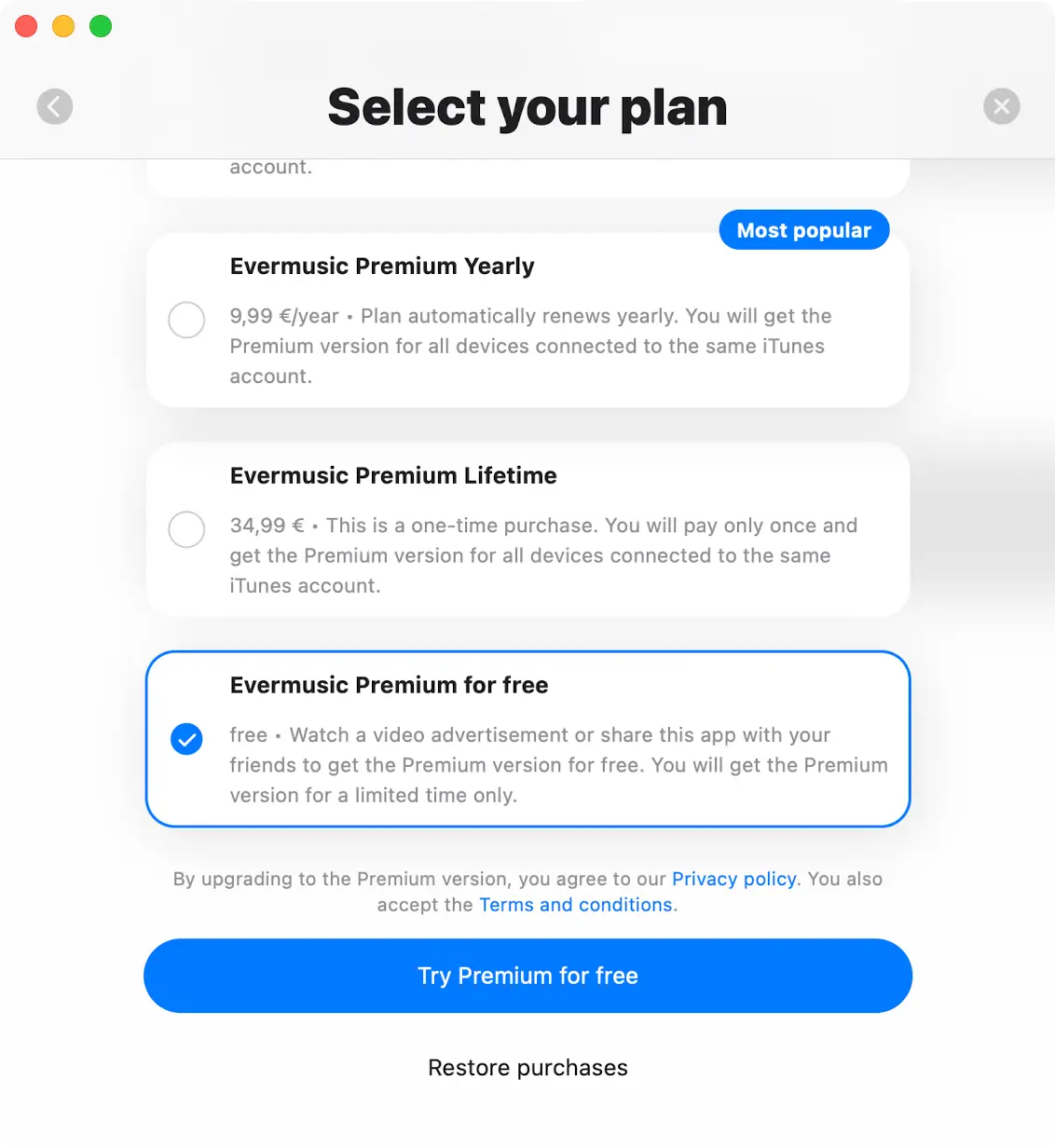 Try Premium For Free