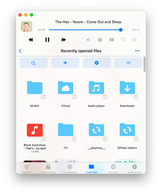 Top Toolbar For Current Folder