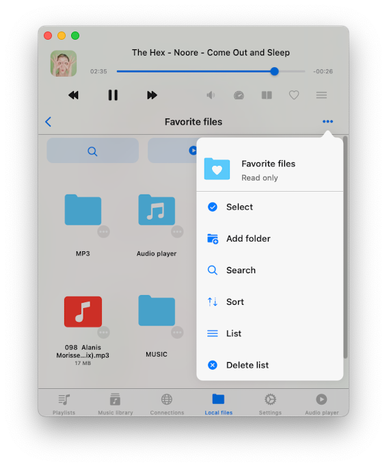 Favorite Files Add Folder From My Device