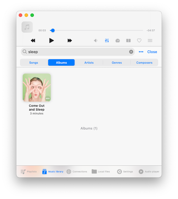 Music Library Search