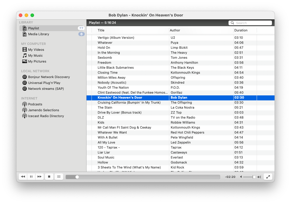 m3u playlist opened in external app