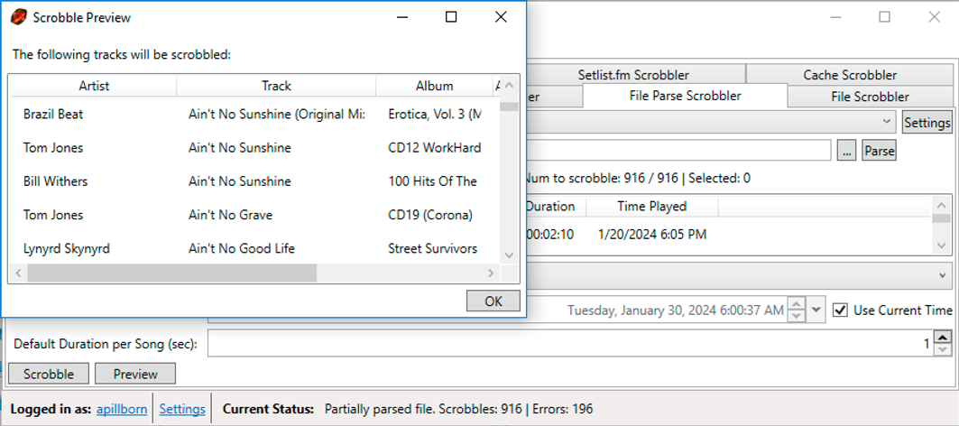 Tap the ‘Preview’ button to check all changes that will be posted to the server.