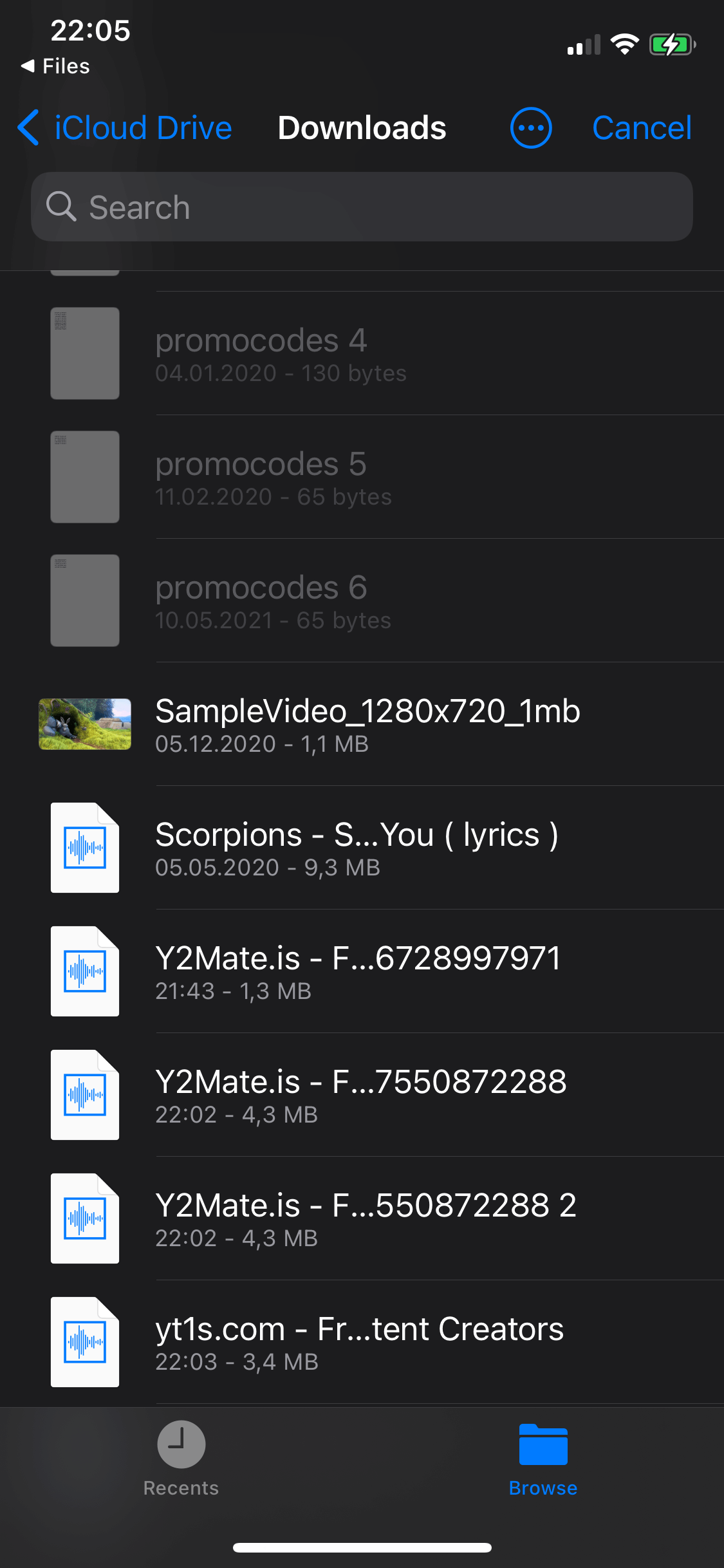 Downloads Folder iPhone