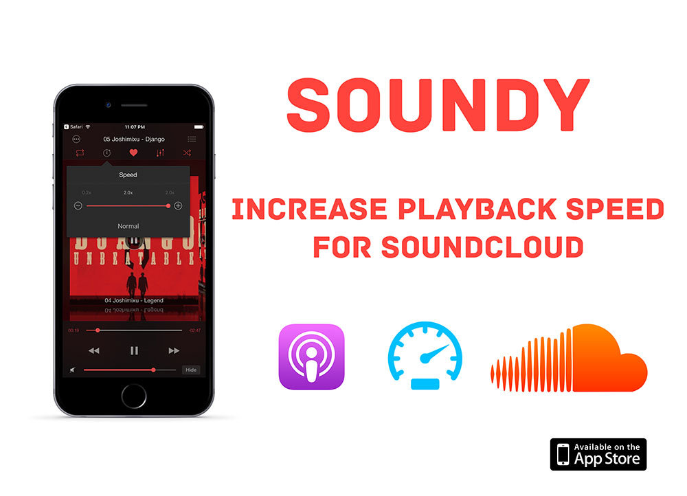 Soundy: Increase playback speed