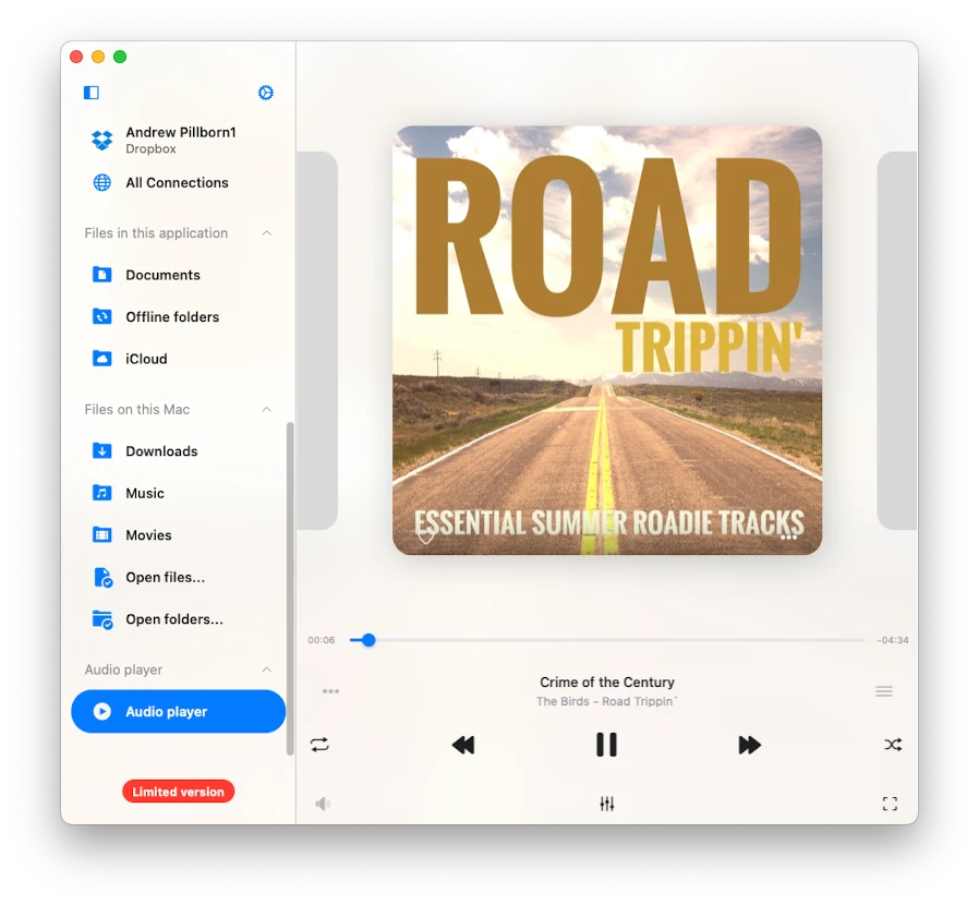 full screen audio player on mac