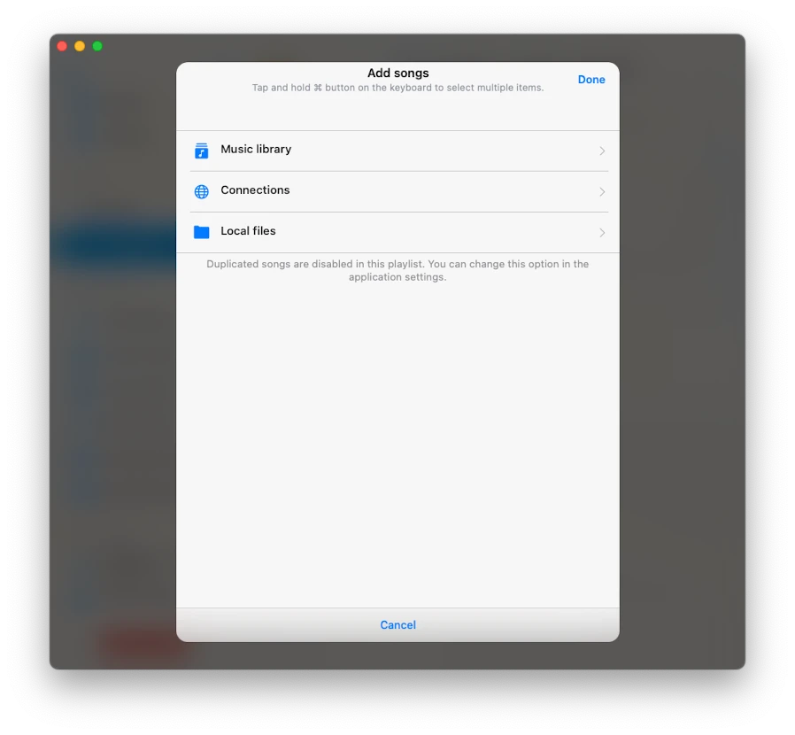 add songs to a playlist
