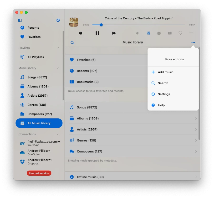 add music to library
