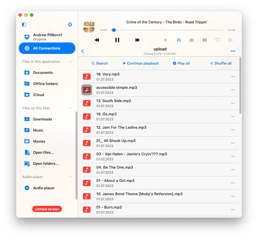 icloud drive folder content