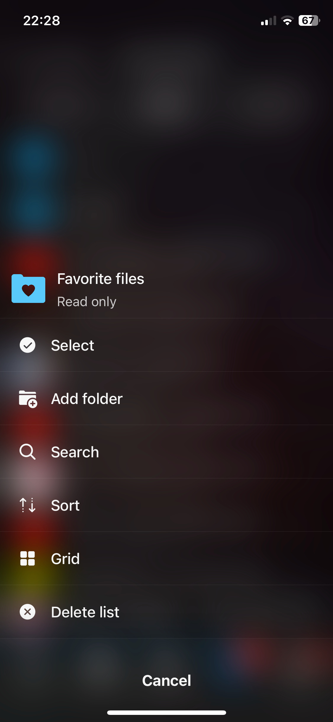 add favorite folder