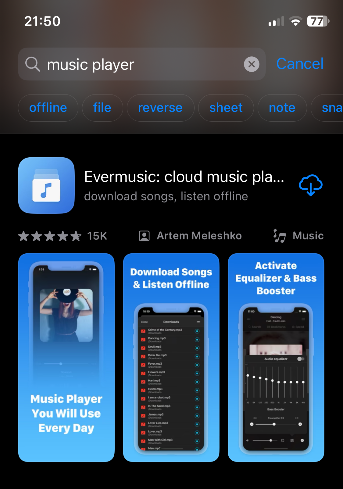 evermusic on the app store