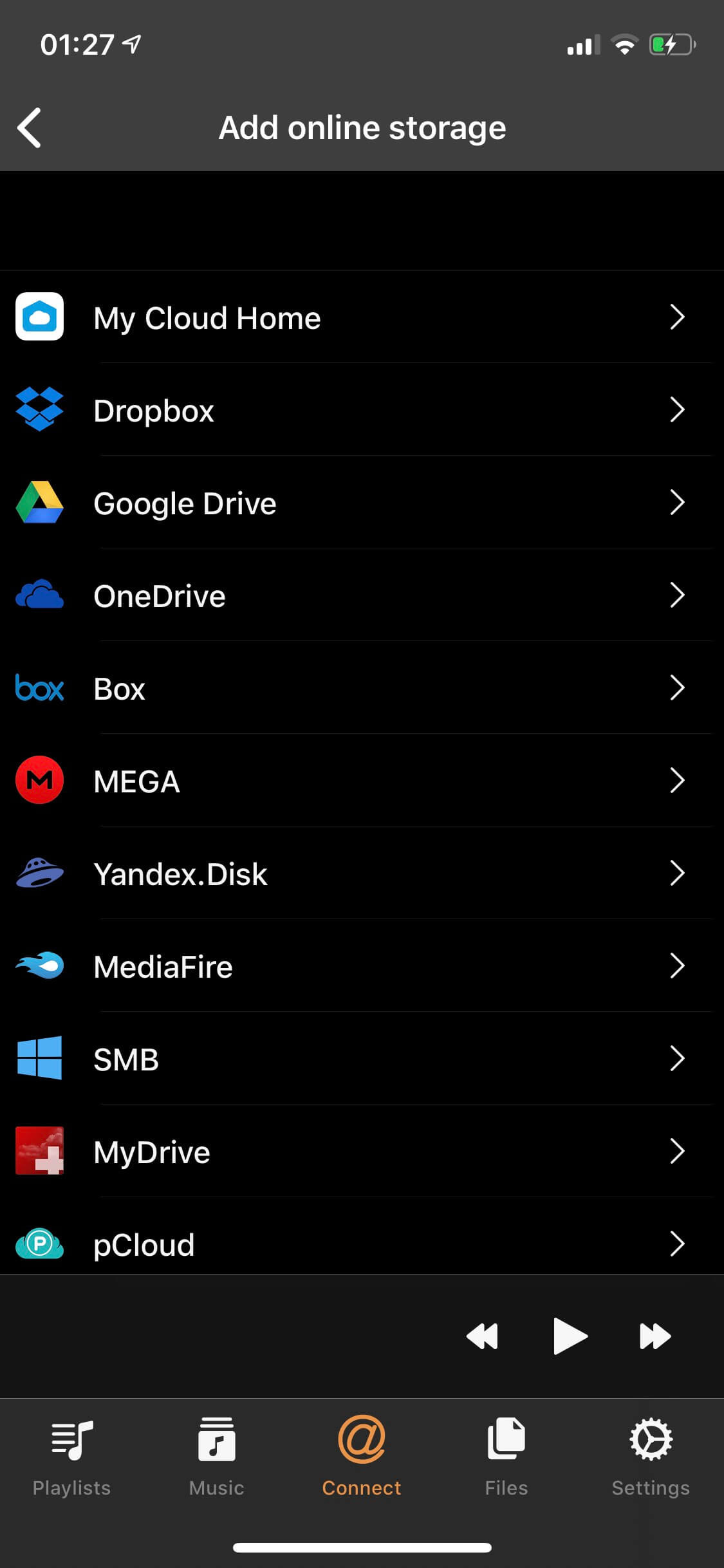 Evermusic + My Cloud Home: Add Cloud Storage