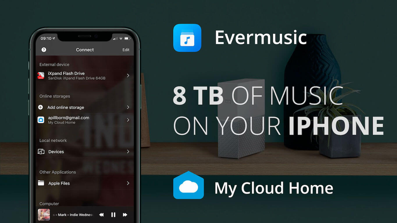 Evermusic + My Cloud Home: Banner
