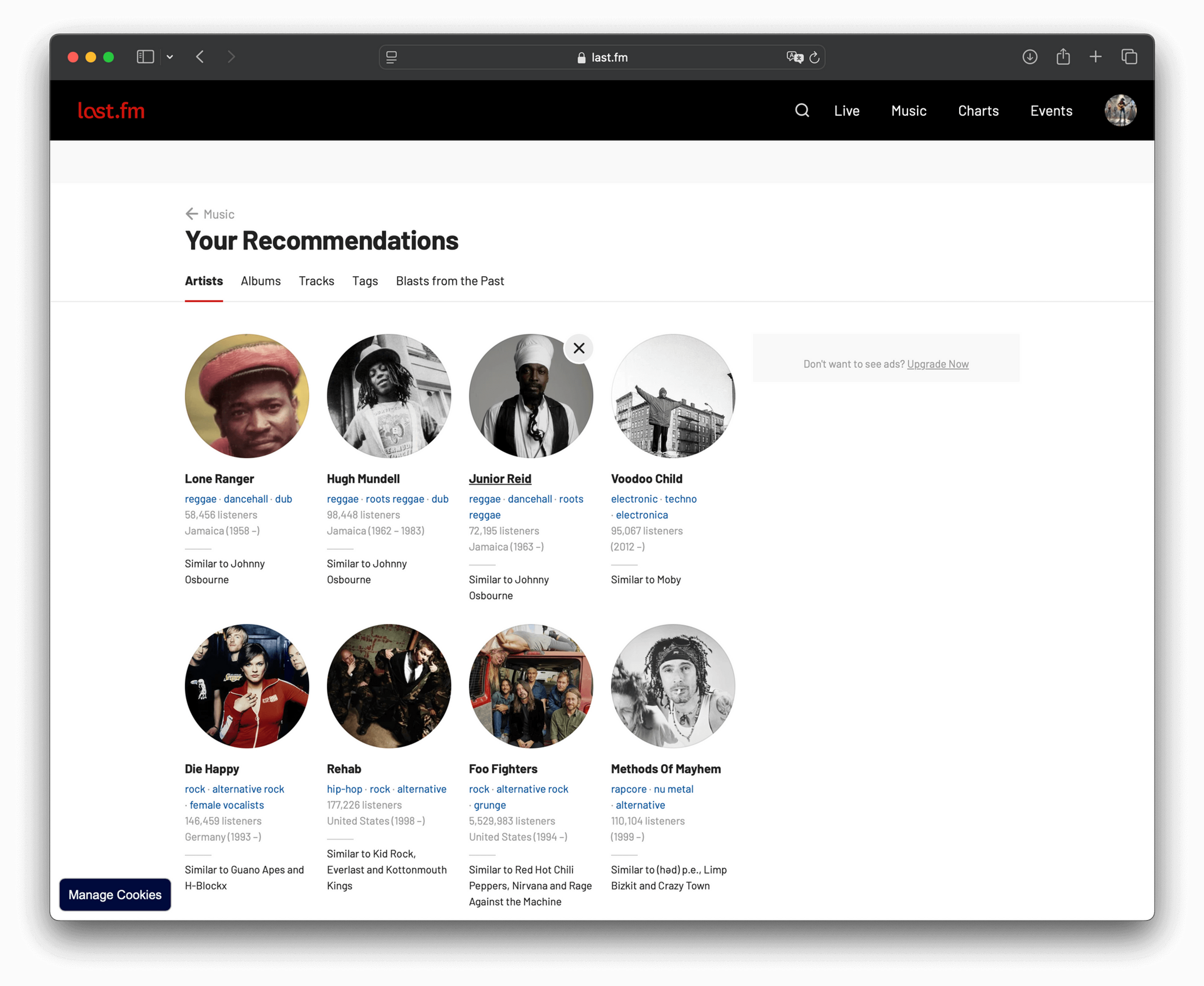 Playback Statistics and Recommendations